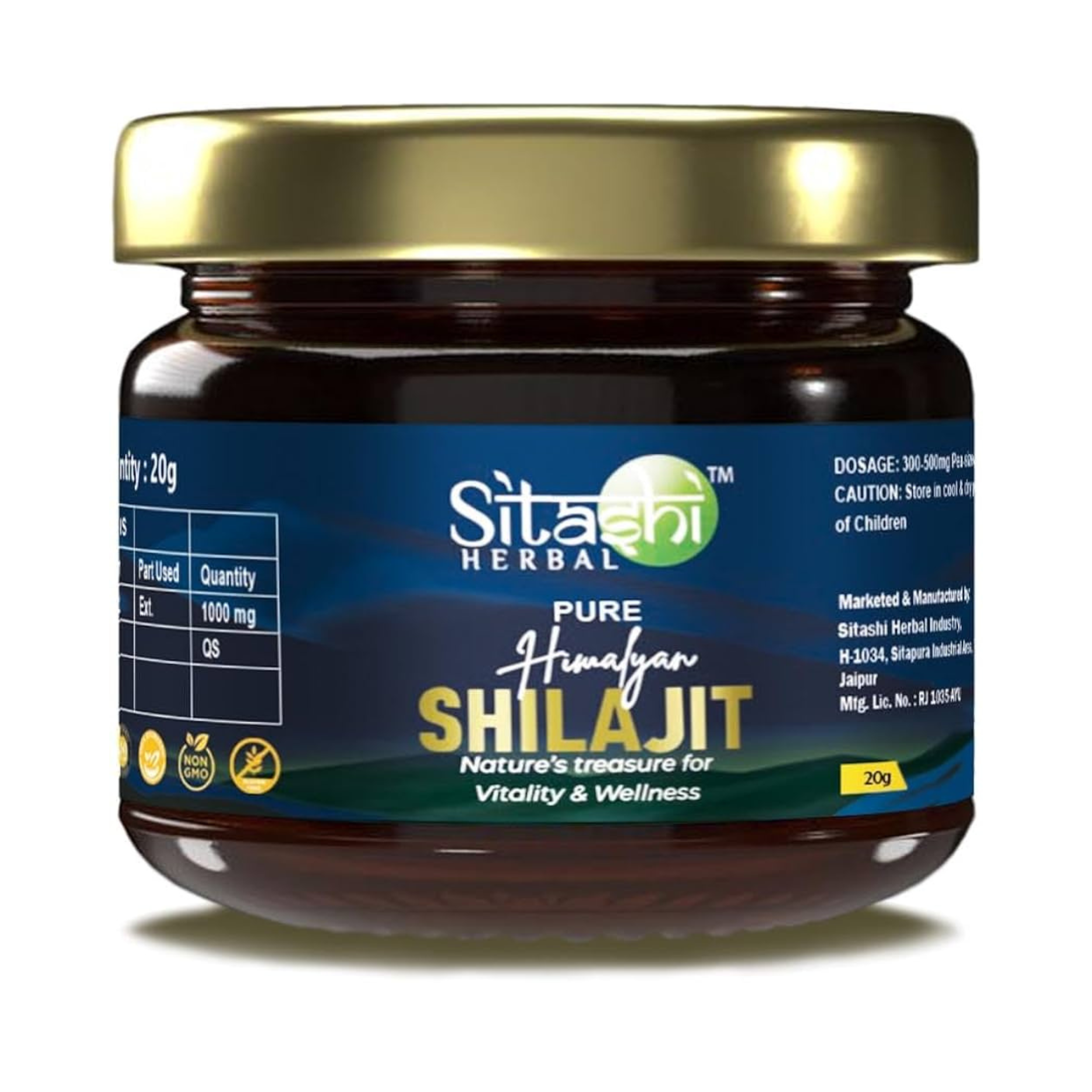 SITASHI HERBAL Pure Himalayan SHILAJIT (20g) – Nature’s Ultimate Vitality & Wellness Booster - Image 2